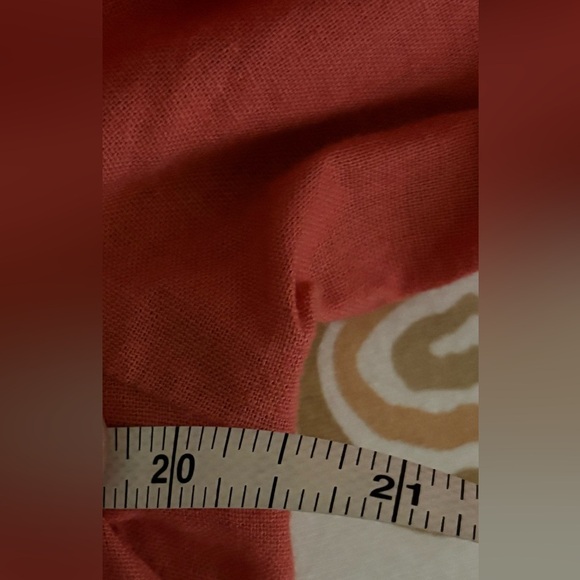 Stella & Dot Womens Double Take 2 Way Puff Sleeve XXL Coral Cardigan Linen Blend - Picture 7 of 11